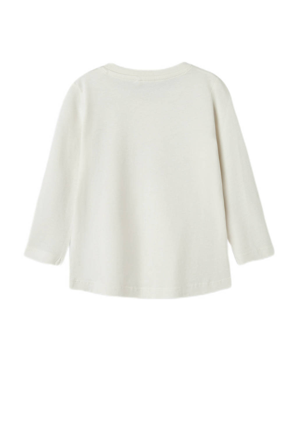 NAME IT longsleeve NMFVIOLET met printopdruk ecru