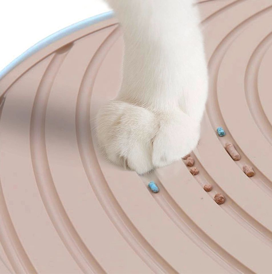 (41x53x37cm) Hop In Katzenklo Designer Katzen Toilette mit Deckel   Schaufel - Weiss