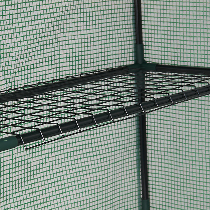Serre de jardin souple Verve 1m² L.145 x l.75 x H.200 cm