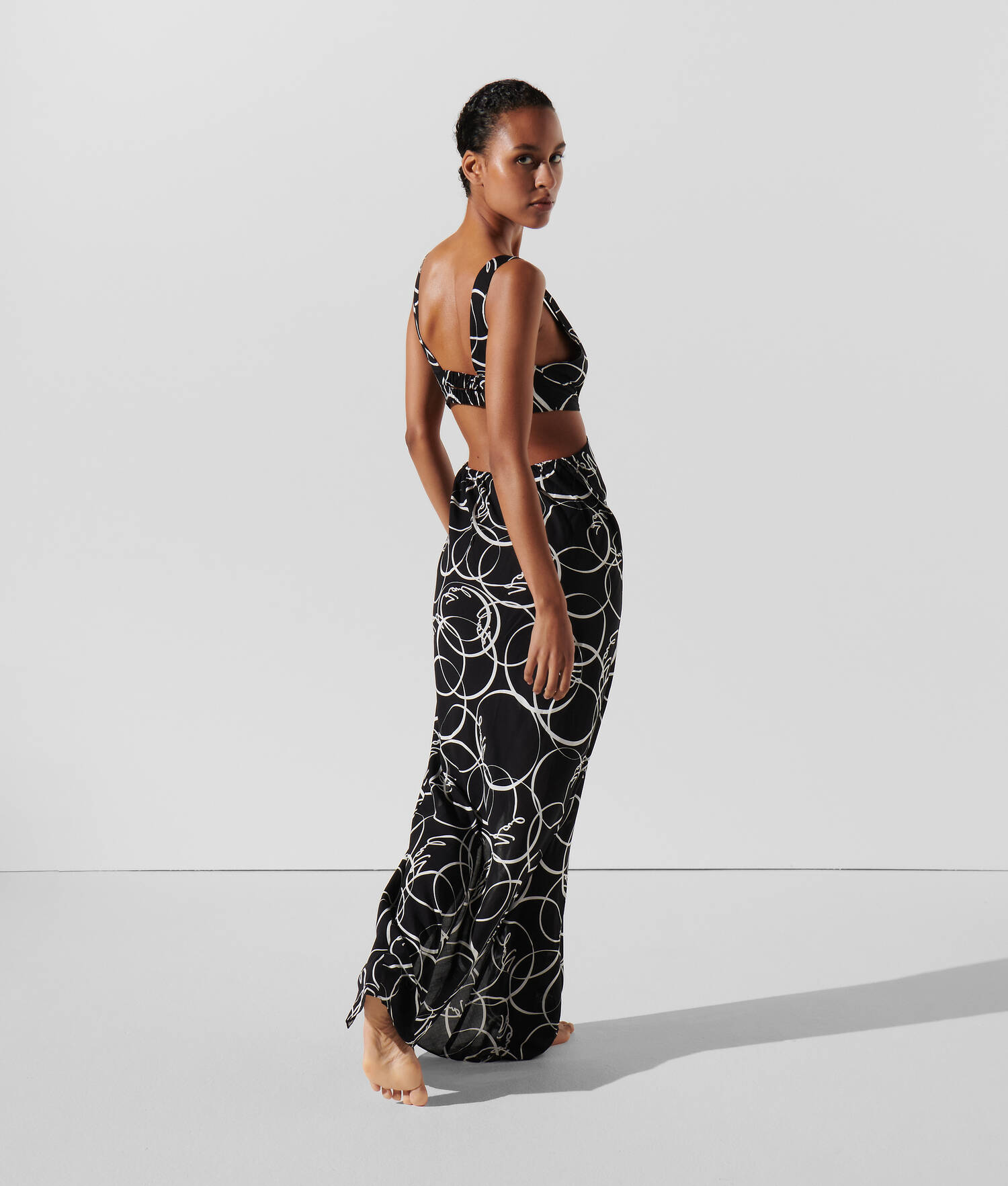 ROBE DE PLAGE MAXI IMPRIMÉ CERCLES