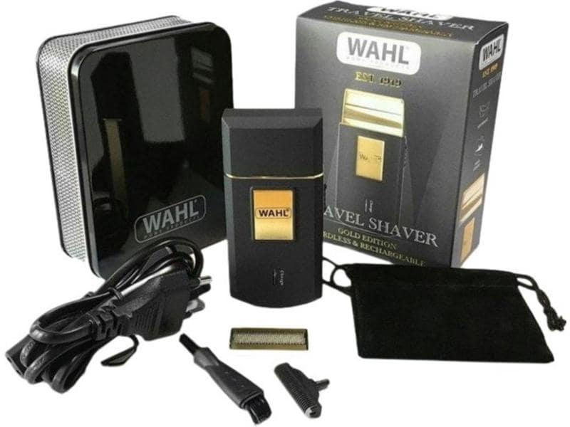 Wahl Herrenrasierer Travel Shaver Gold Edition Schnurloser Rasierapparat