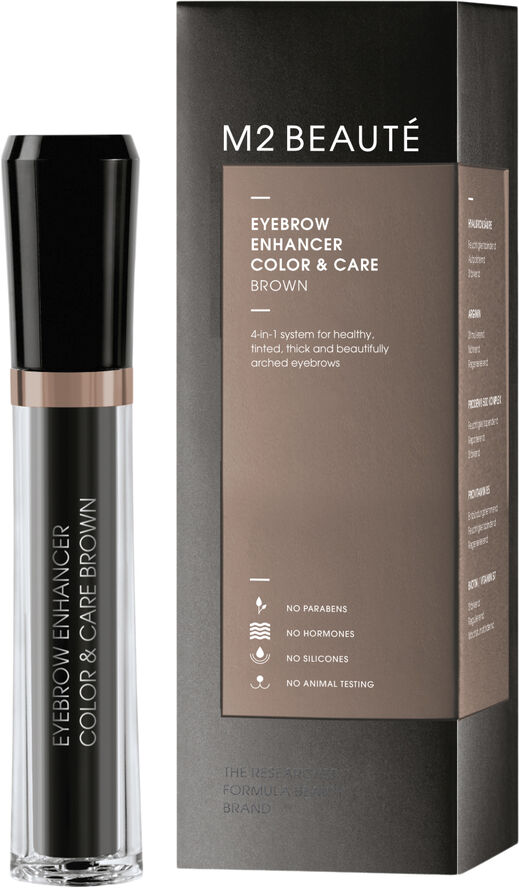 M2 Beauté Brown Color & Care Eyebrow Enhancer 6 ml