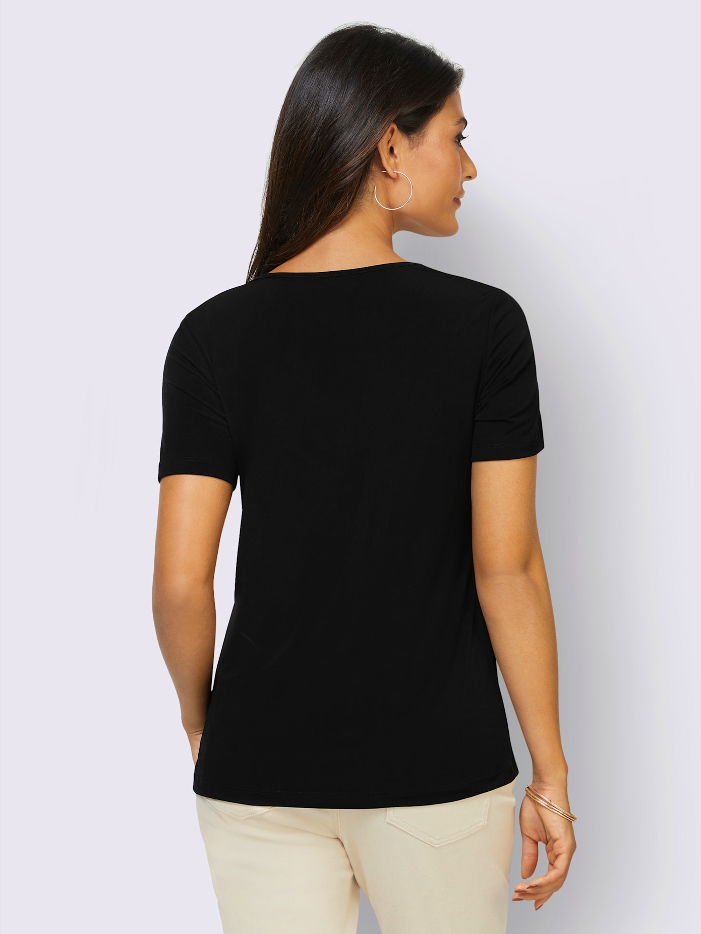 T-shirt à manches courtes superbe encolure