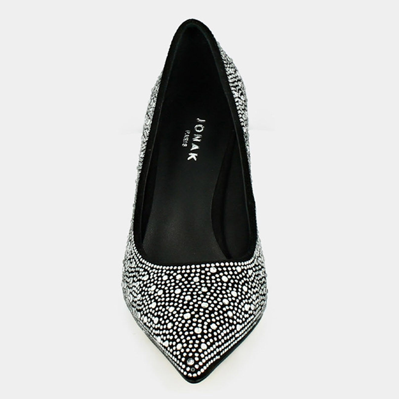 Jonak Escarpins en Cuir Minuit noir/argenté - Talon 8 cm