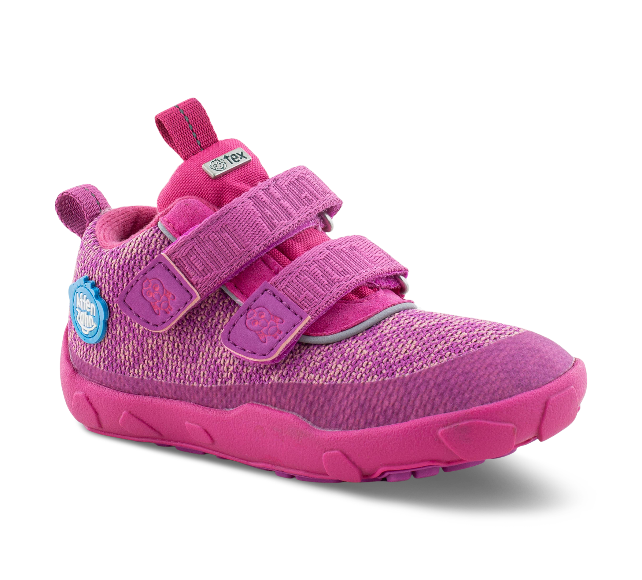 Affenzahn Lowboot Knit Happy - Klettschuhe