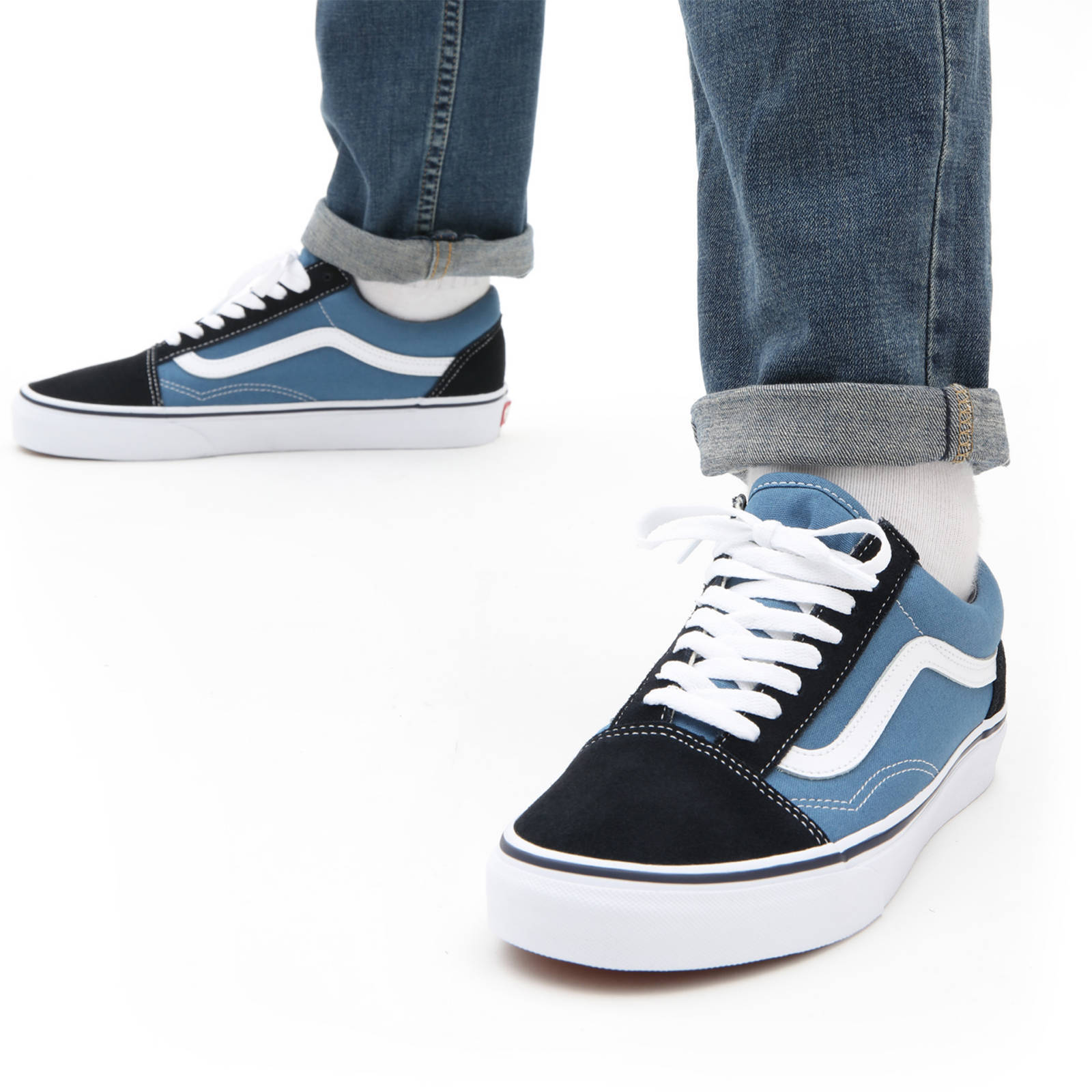 VANS Old Skool  sneakers donkerblauw/blauw/wit