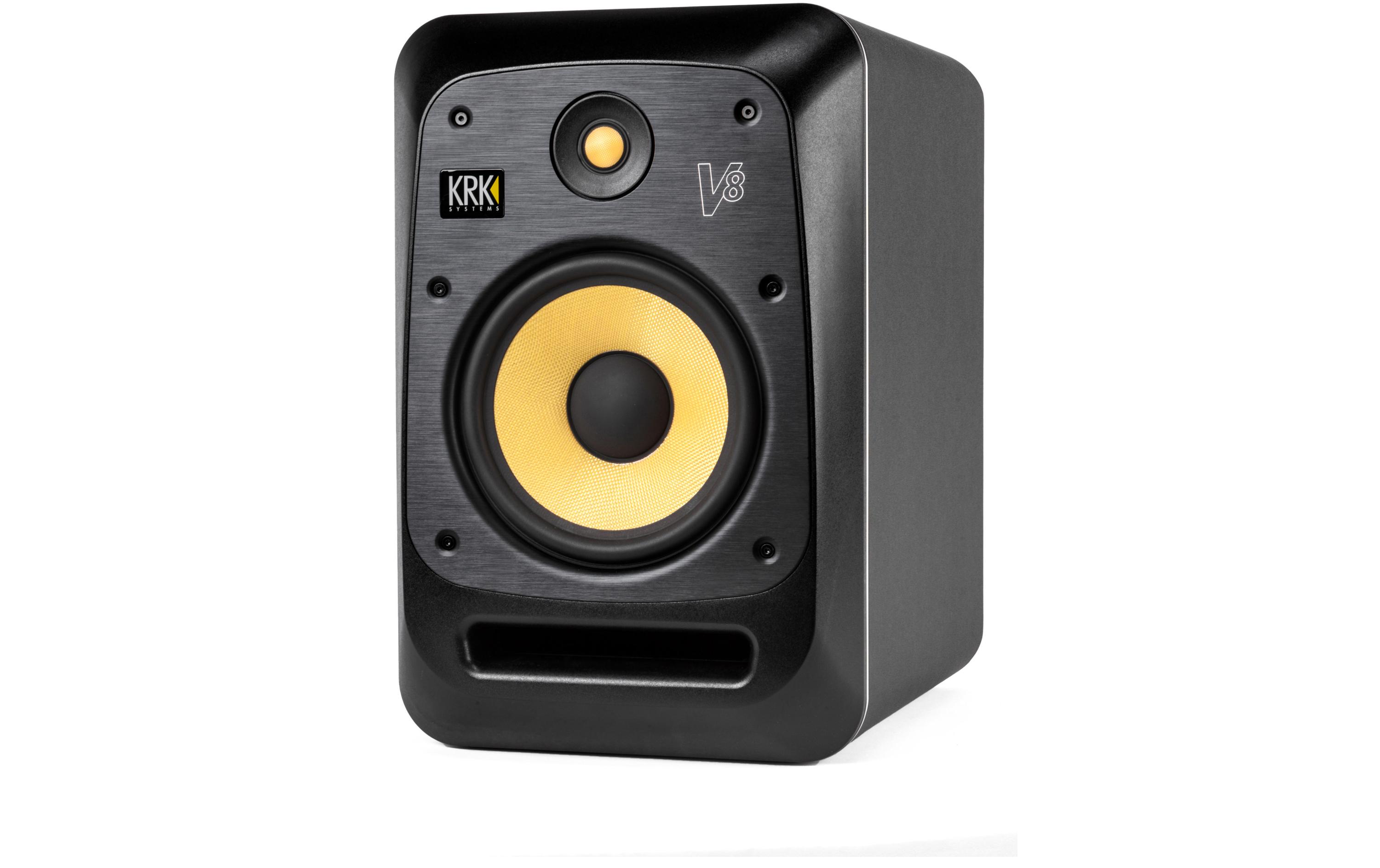 Studiomonitor V8 Series 4 Schwarz<br>Aktiver 2-Wege-Studiomonitor