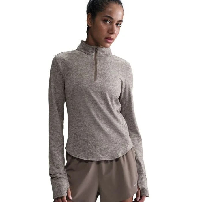 Nike Dame Trøjer Dri-Fit Swift Half Zip Running Top Grå