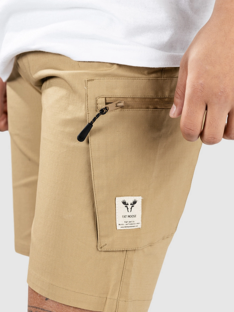 Fat Moose Pavement Ripstop Shorts dark khaki