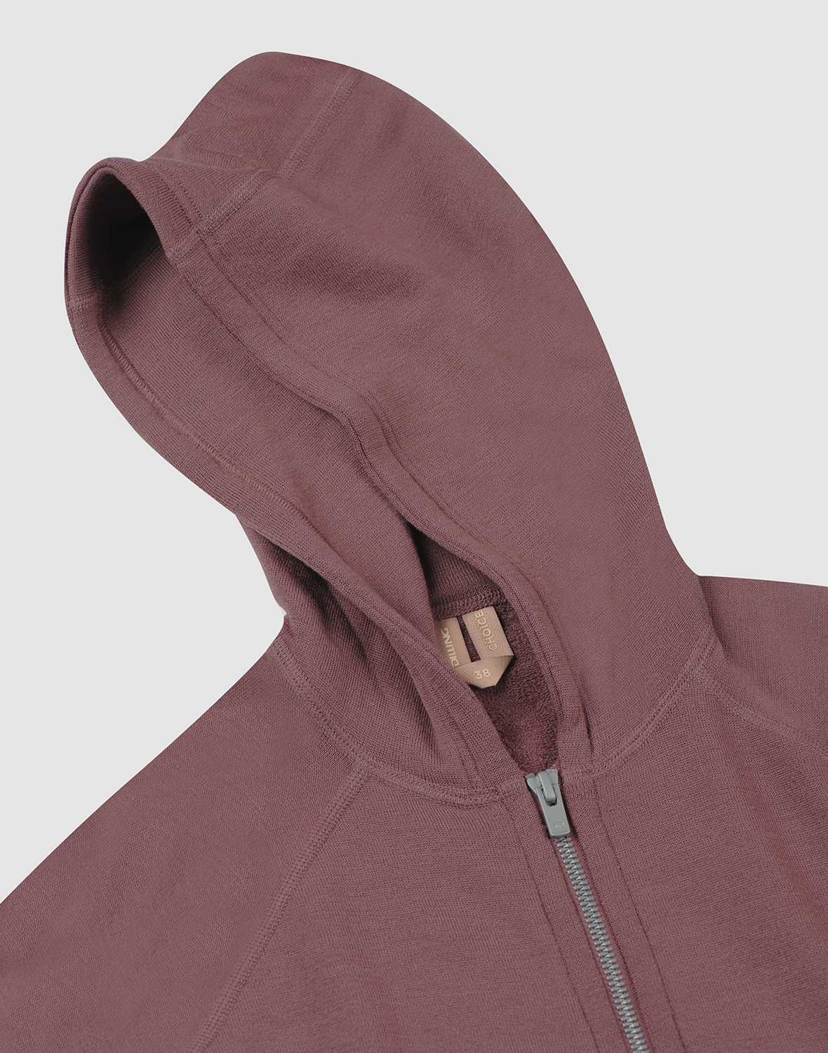 Vest met capuchon van merinowollen terry voor dames