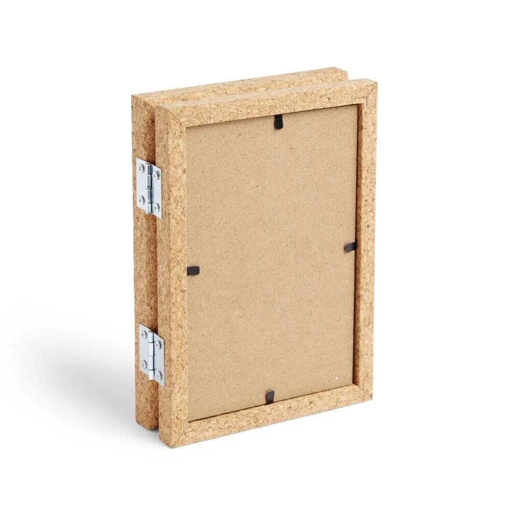 Cadre photo double en bois 25x17cm