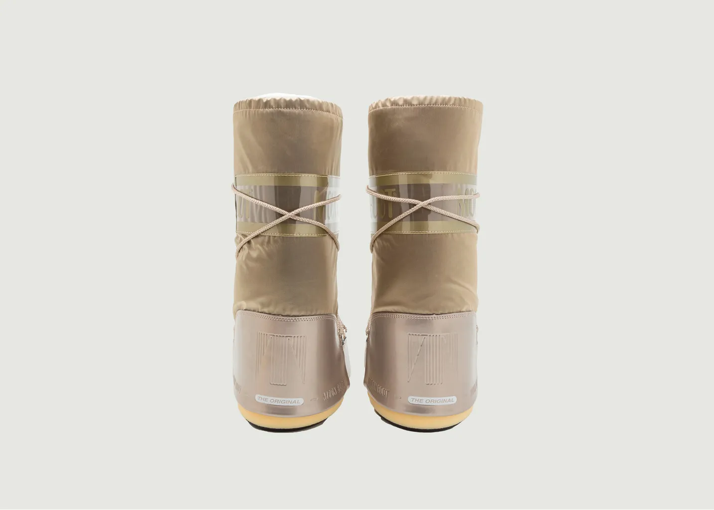 Bottes Icon Glance Silver en satin Moon boot