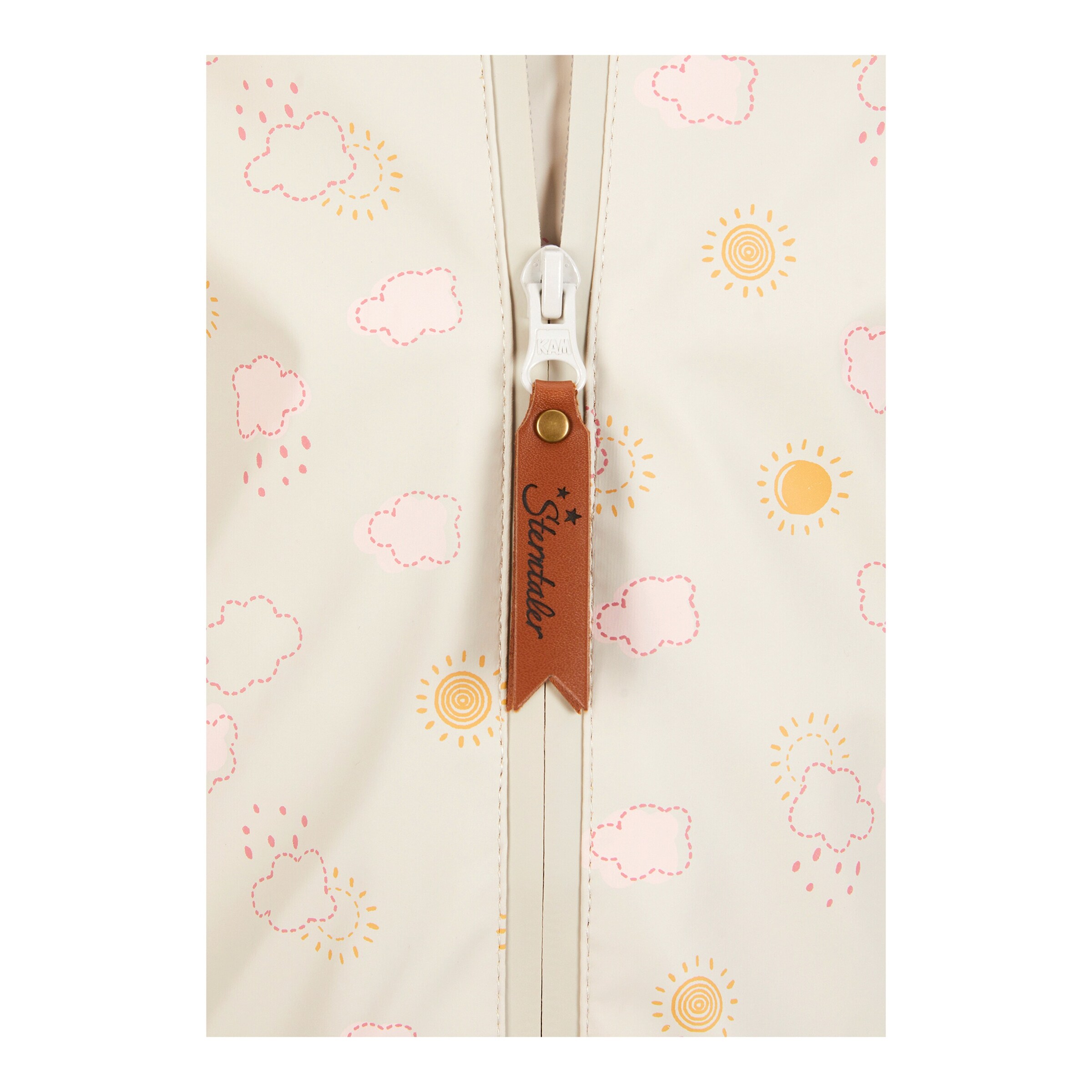 Sterntaler Regenjacke Sonne Wolken beige/bunt
