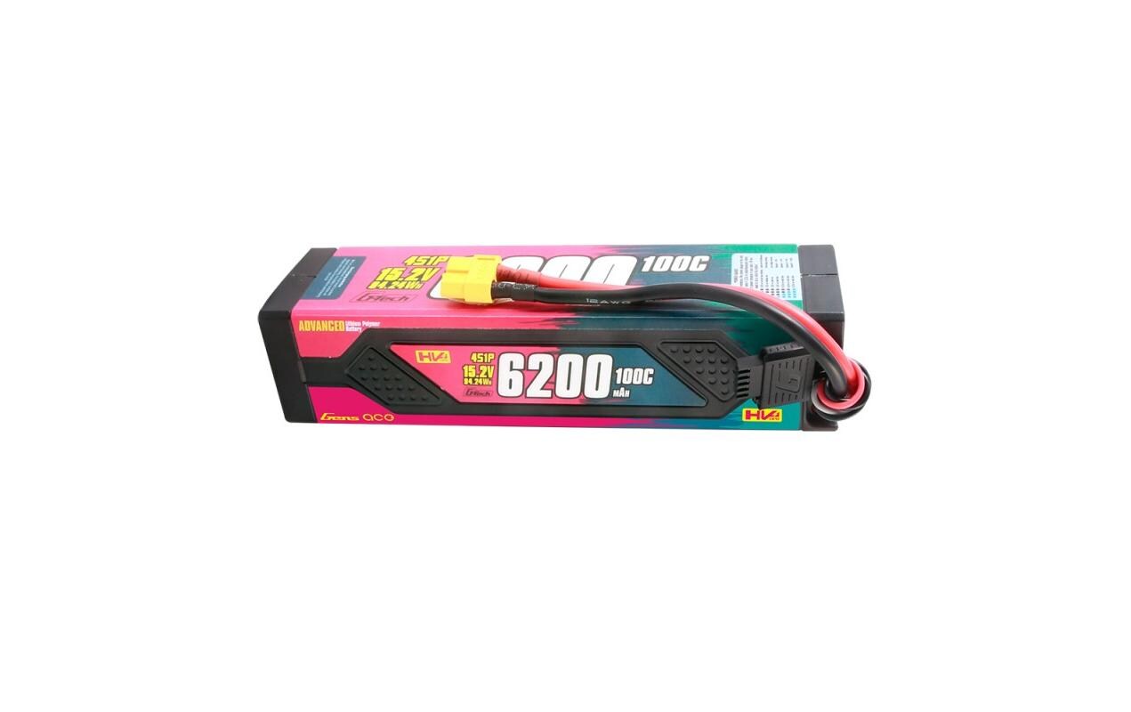 RC-Akku LiHV 6200 mAh 15.2 V 100C Advanced, G-Tech4S LiPo HV Akku mit XT90 Stecker