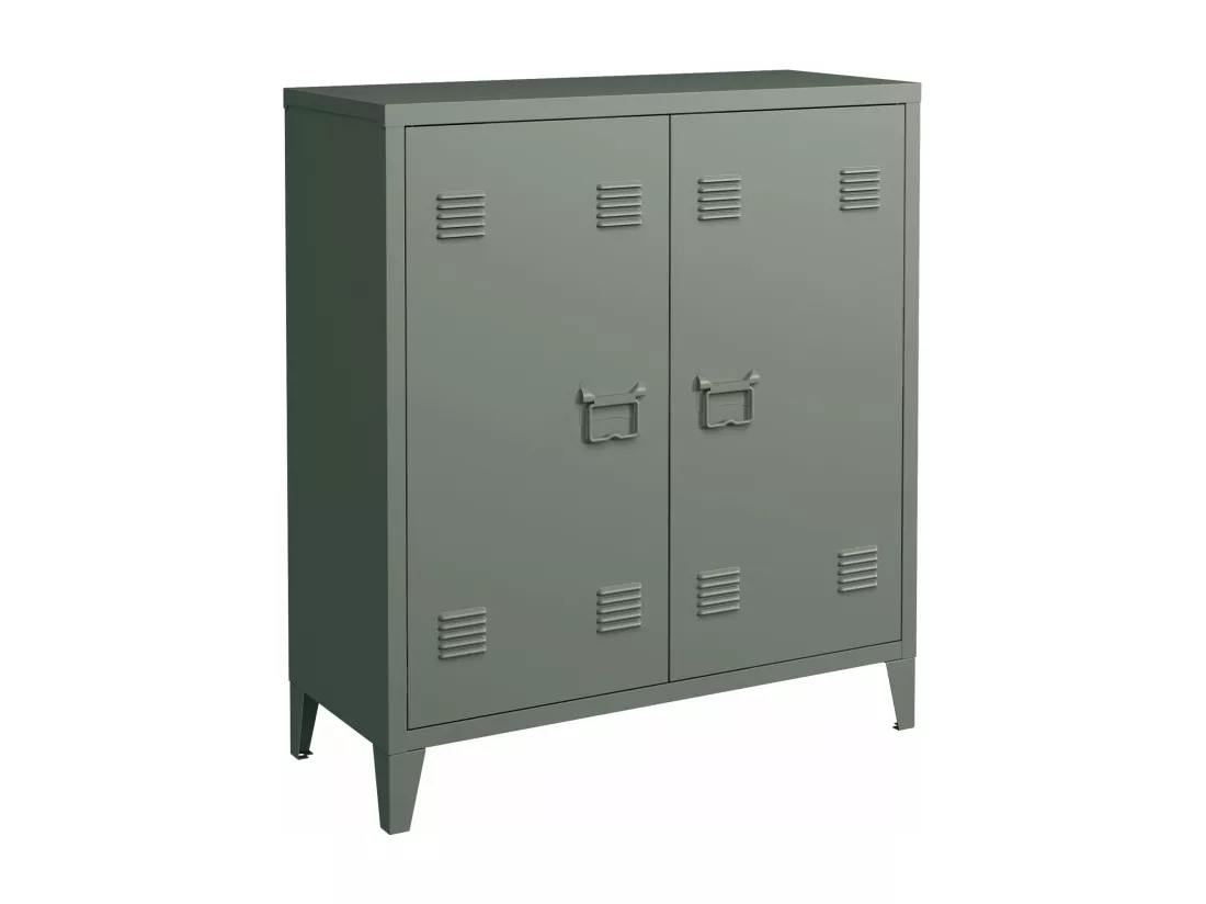 Casier de bureau armoire grise 80 x 33 x 90 cm 03_0006338