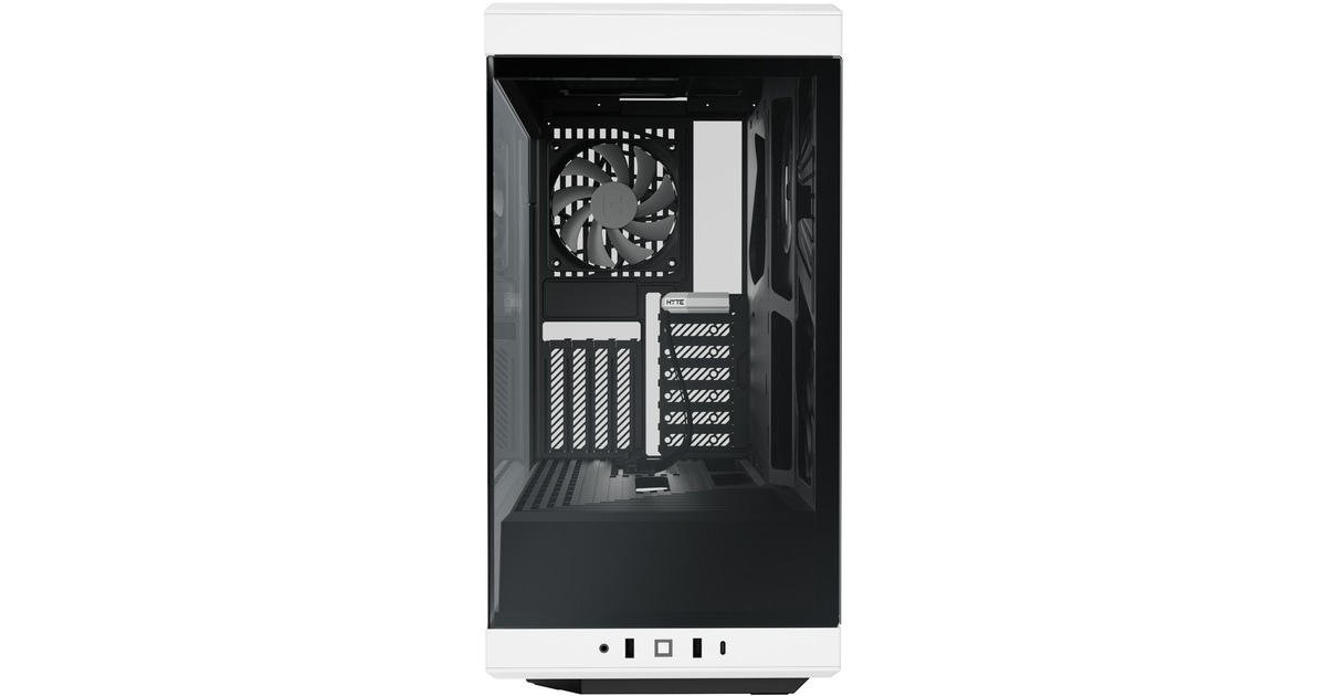 HYTEY40 midi tower behuizing  (Wit/zwart | 2x USB-A | 1x USB-C | Tempered Glass)