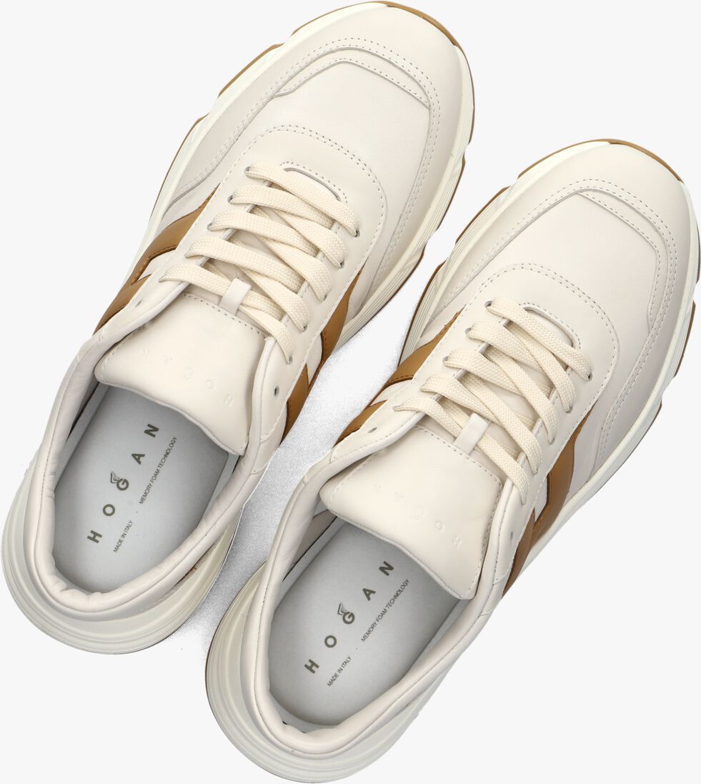 beige hogan lage sneakers hyperlight allacciato h