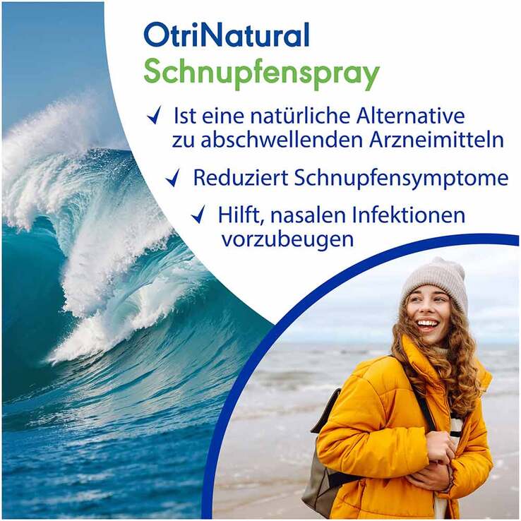 OtriNatural Schnupfenspray, hyperton, 2,3 % NaCl, 30 ml