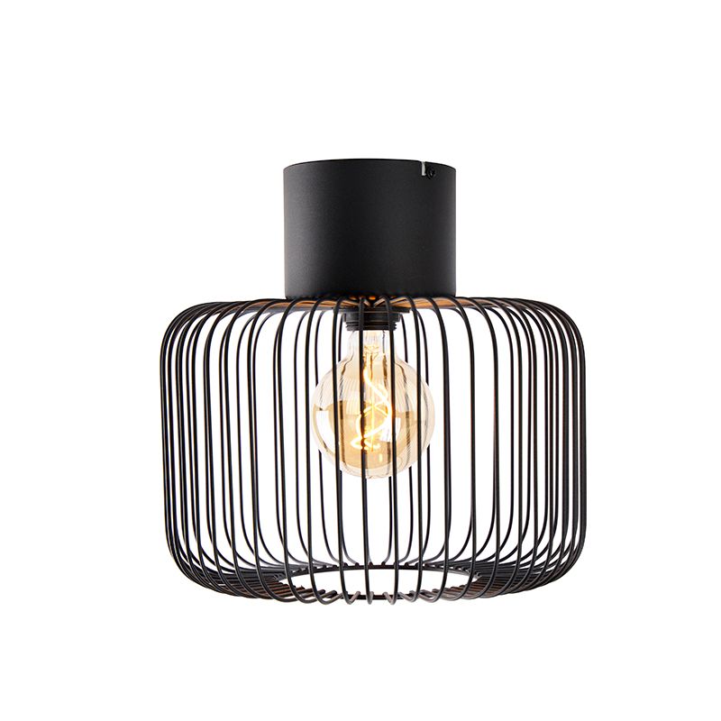 Design plafondlamp zwart draad 31,5cm - Baya