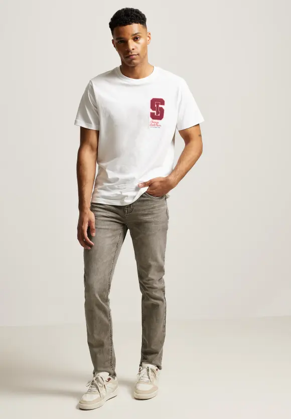 Farbige Regular Fit Jeans - beige random wash