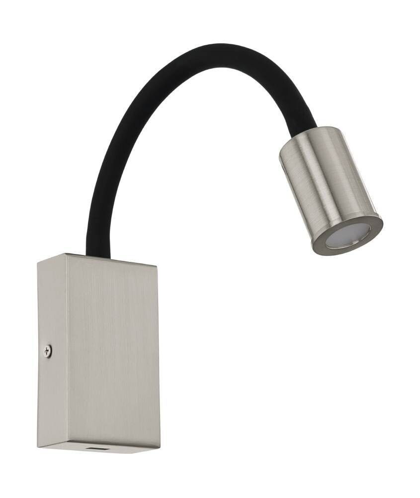 VEGGLAMPE EGLO TAZZOLIINTEGRERT LED 3 MATT KROM/SORT