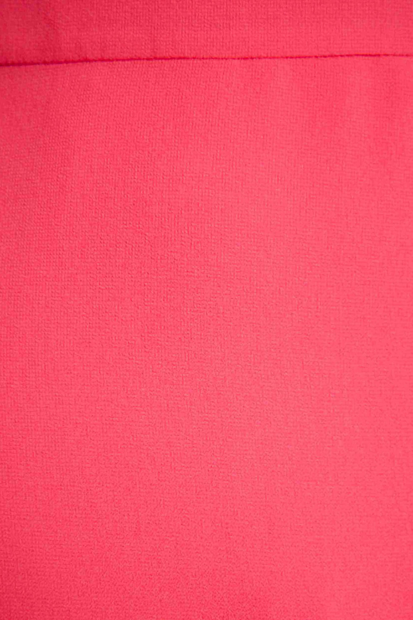 Vestido longo evasê com babados - Fúcsia