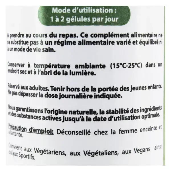 Vit'all+ Moringa 500mg Orgânica 60 Cápsulas Vegetais