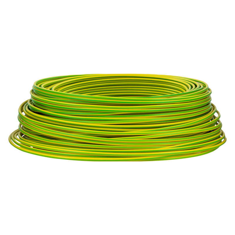 Installatiedraad VD H07V-U 100m 2,5mm² Geel/Groen