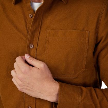 Chemise Fox SOURCE FLANNEL - Marron