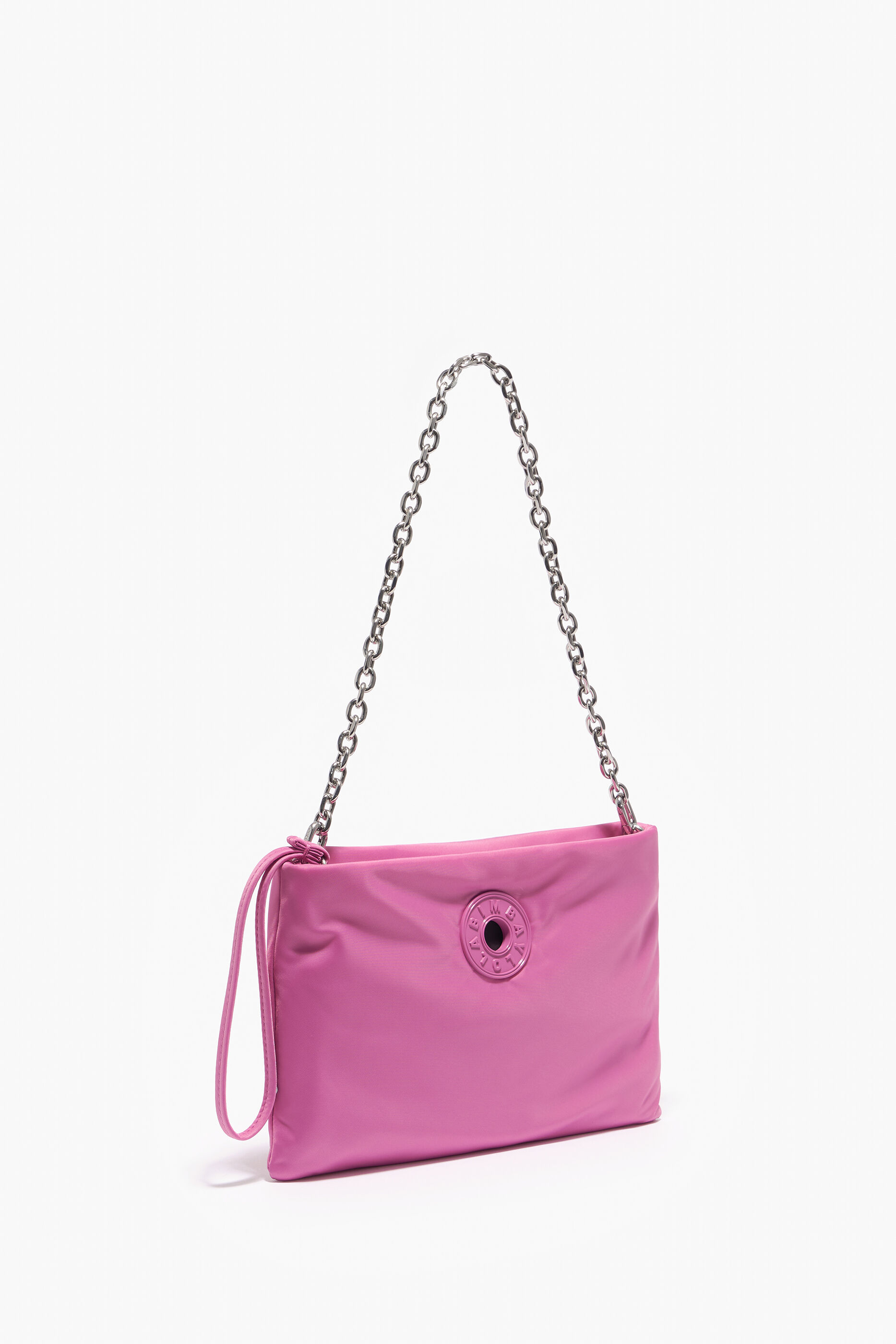 Bolsa de ombro XS rosa em nylon