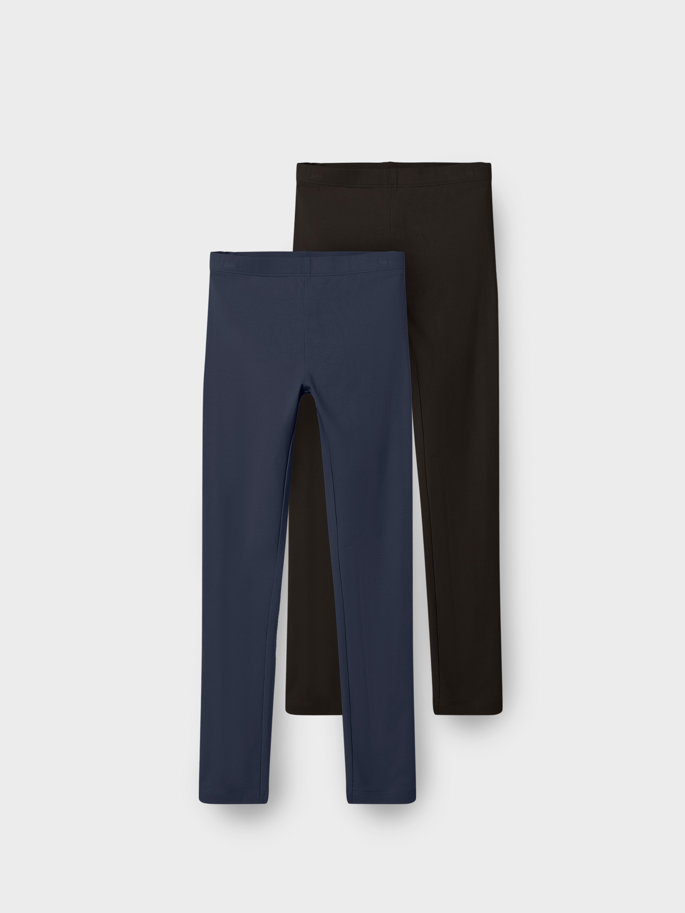 Name It Leggings »NKFVIVIAN für Mädchen mit elastischem Bund im 2er-Pack«  unifarben, casual, sehr schmal, Baumwollmischung, Jersey