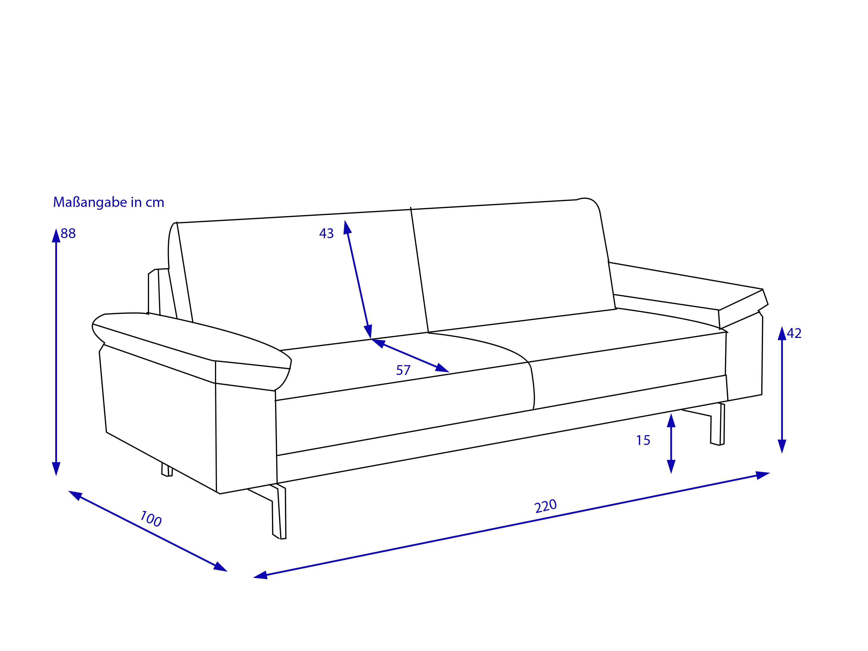 Sofabank by Rolf Benz CREATION 450