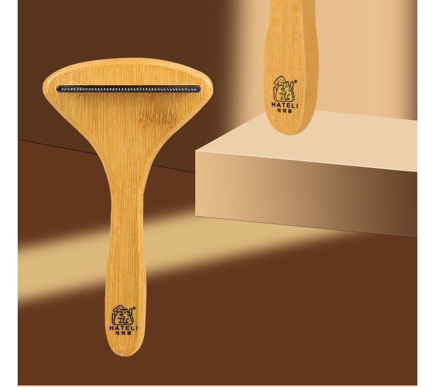 Cissilli - Houten dierenhaarkam (verschillende designs)