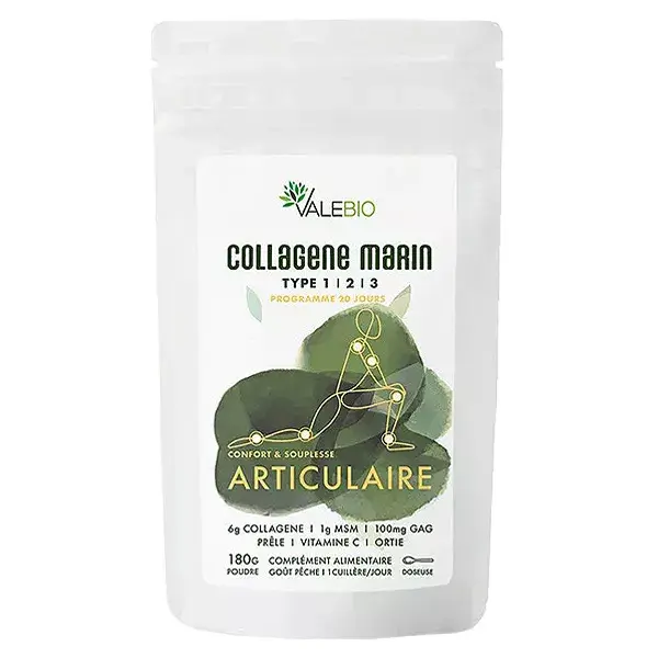 Valebio Colágeno Marinho Tipo 1, 2 e 3 180g