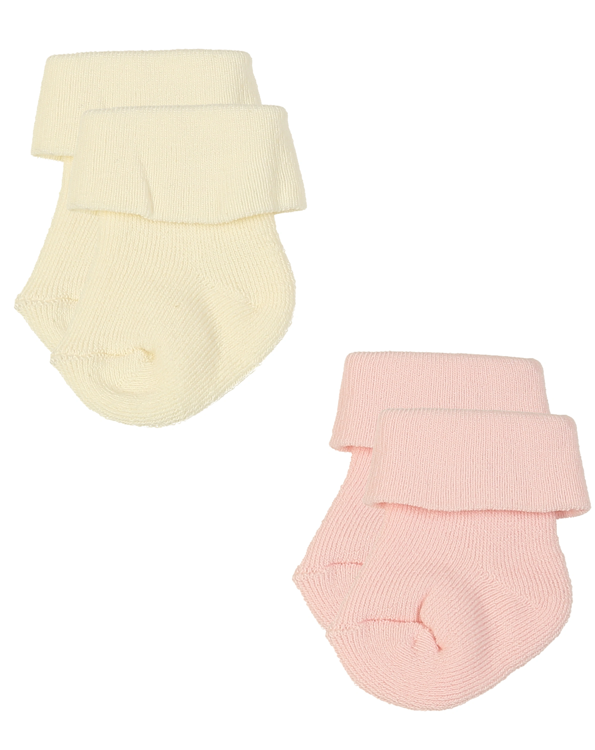 Babysocken KÄTZCHEN & BLÜMCHEN 6er-Pack in rosa/beige