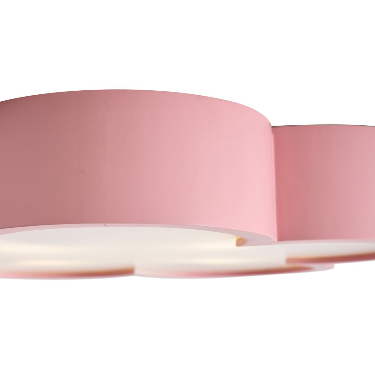 Kinder plafondlamp roze met wit - Lucille