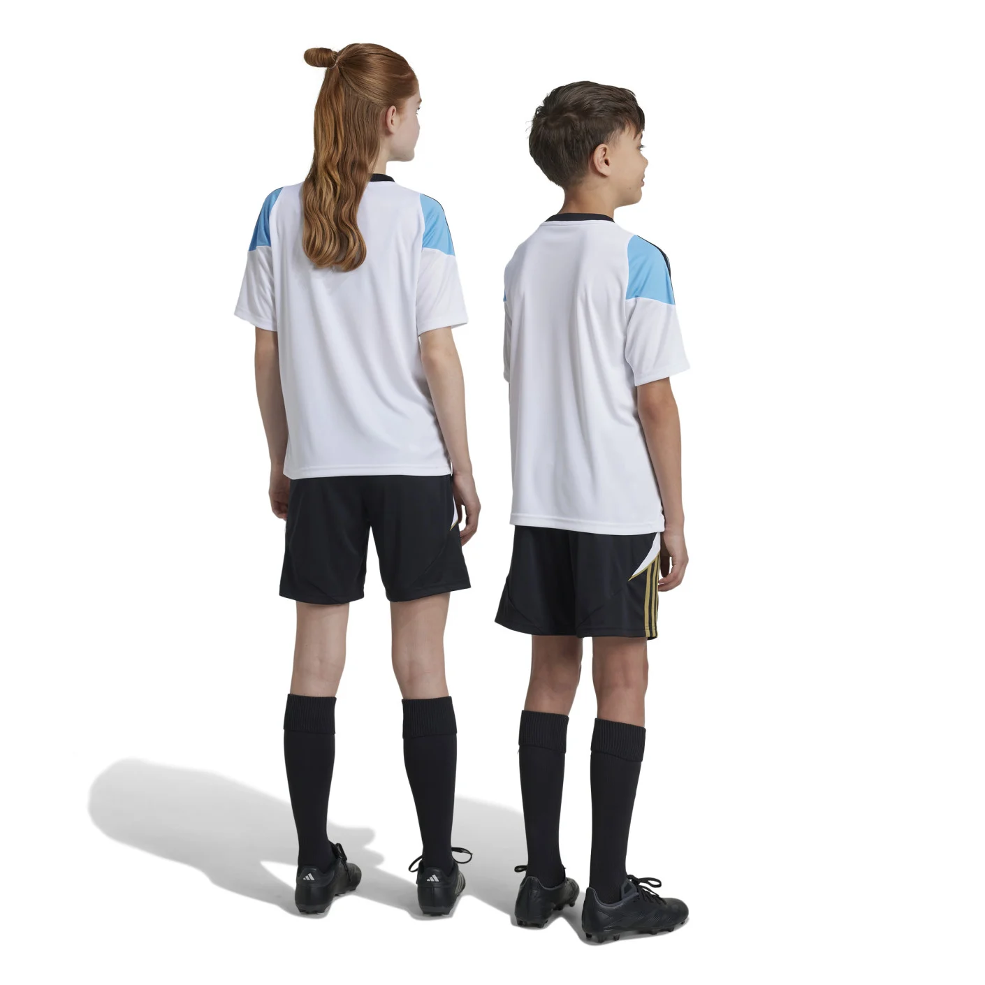 Adidas Messi Trainingsbroekje Kids Zwart Wit Goud