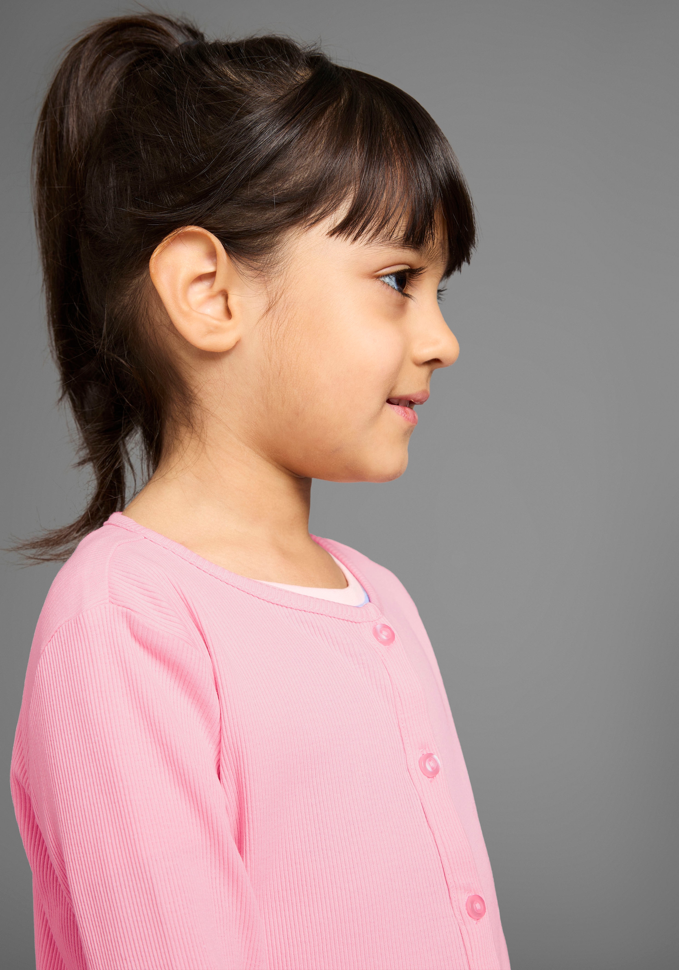 KIDSWORLD Sweatjacke »Shirtjacke aus weichem Rippmaterial«, Feine Shirtjacke für jeden Anlass