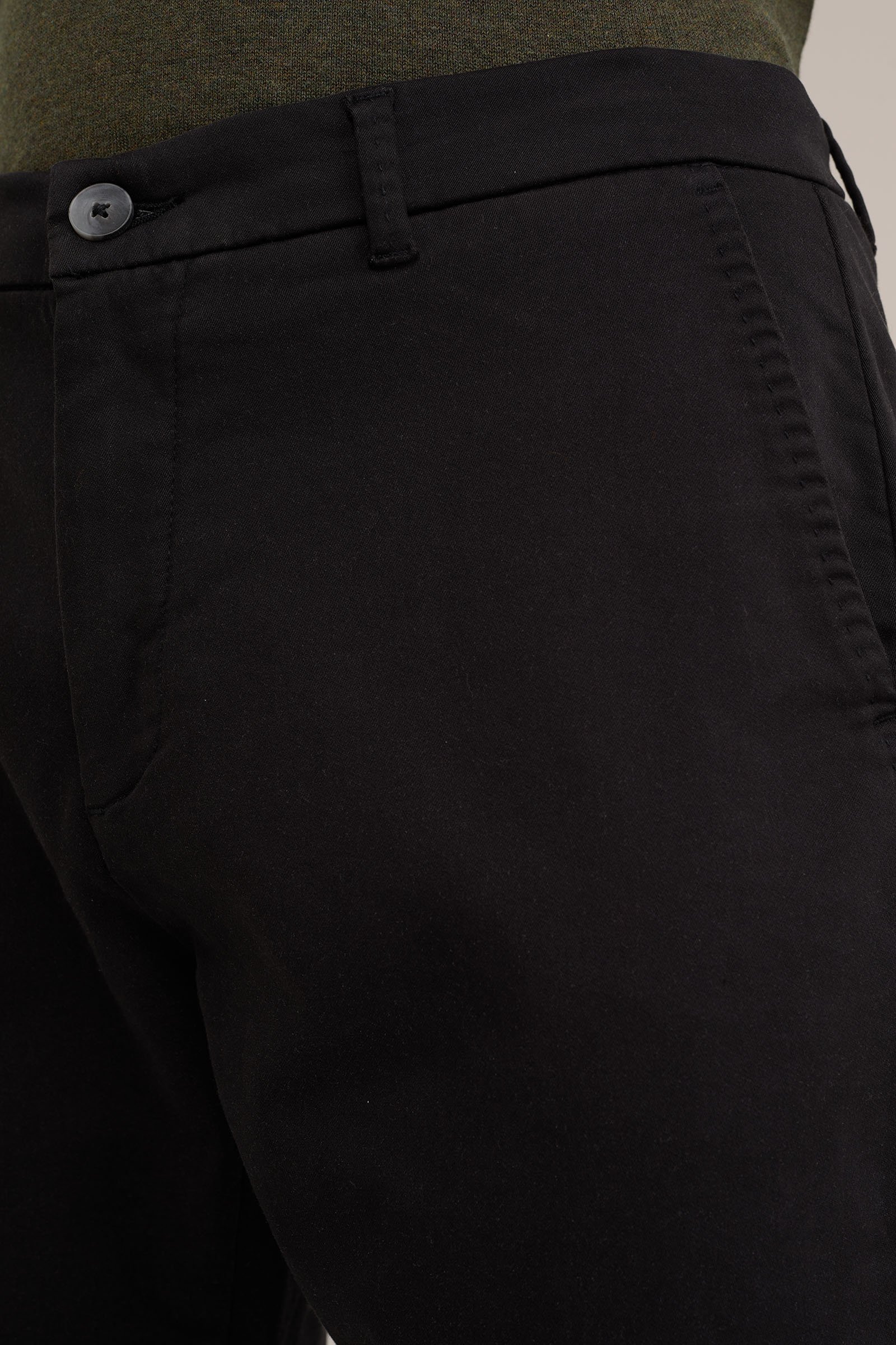 slim fit chino van jog kwaliteit Fundamentals Zwart