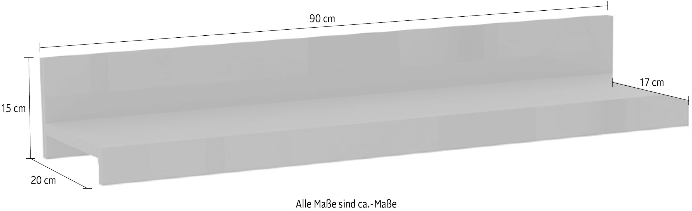 INOSIGN Wandboard »India,Breite 90 cm, Set 2-tlg praktisches Regal für die Wand« Set, 2 Stk. tlg. Das Wandregal viel Stauraum