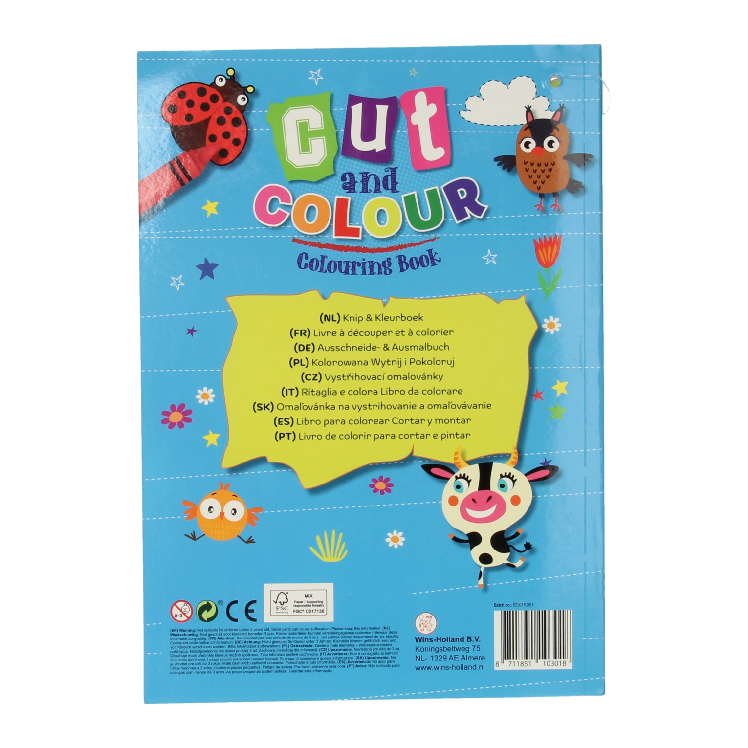 Knip- en Kleurboek met Veilig Schaartje