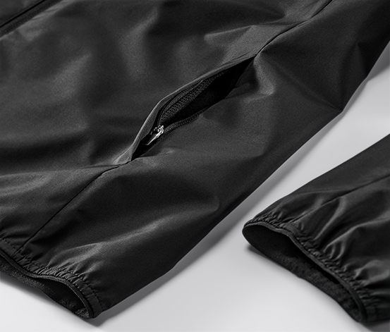 Windprotection-Laufjacke, schwarz