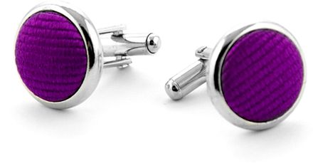 Zijde Manchetknoop Aubergine F28 91007M28A