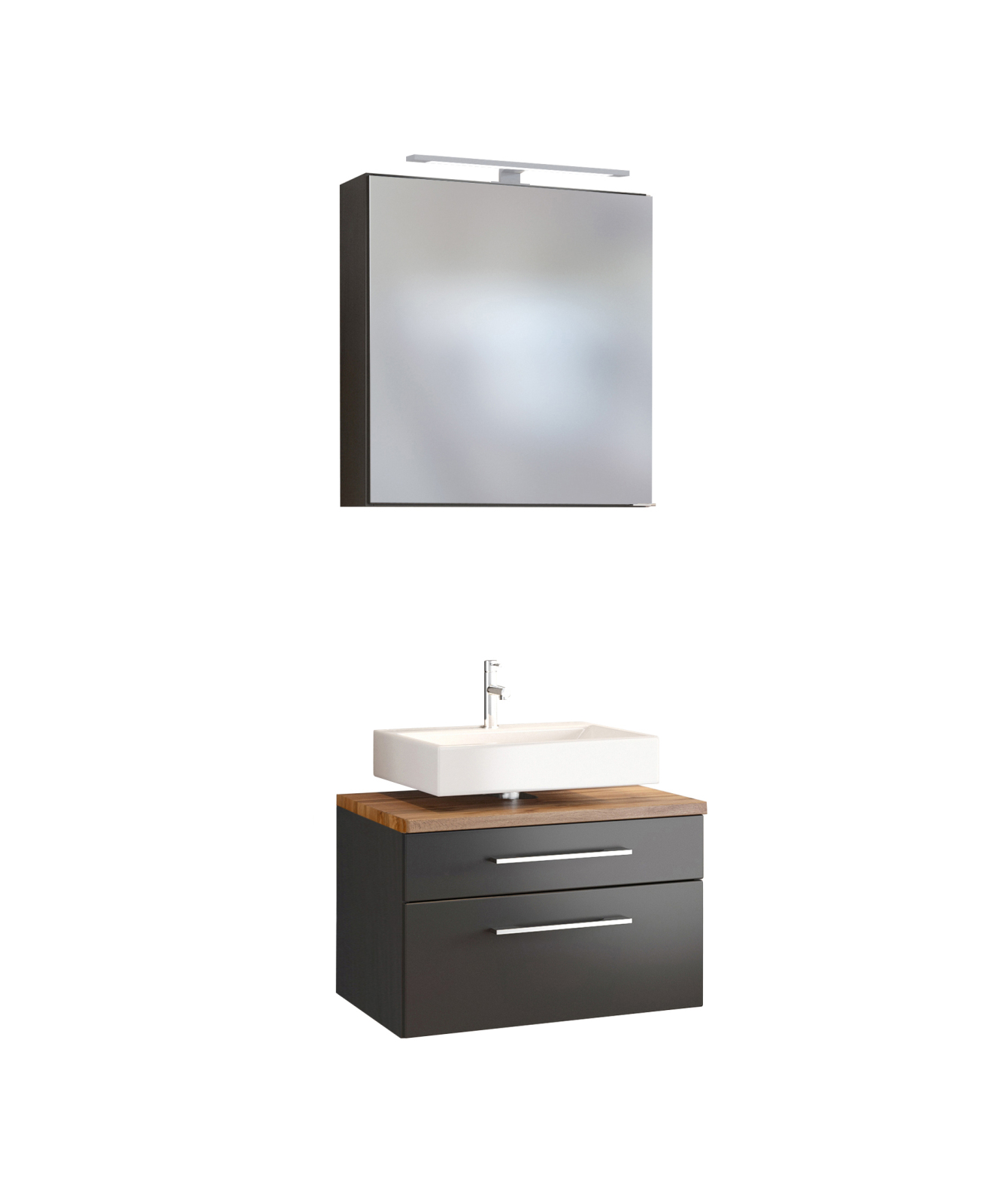 2-teiliges Badmöbel-SetDAVOS - Wotaneiche - 60 cm