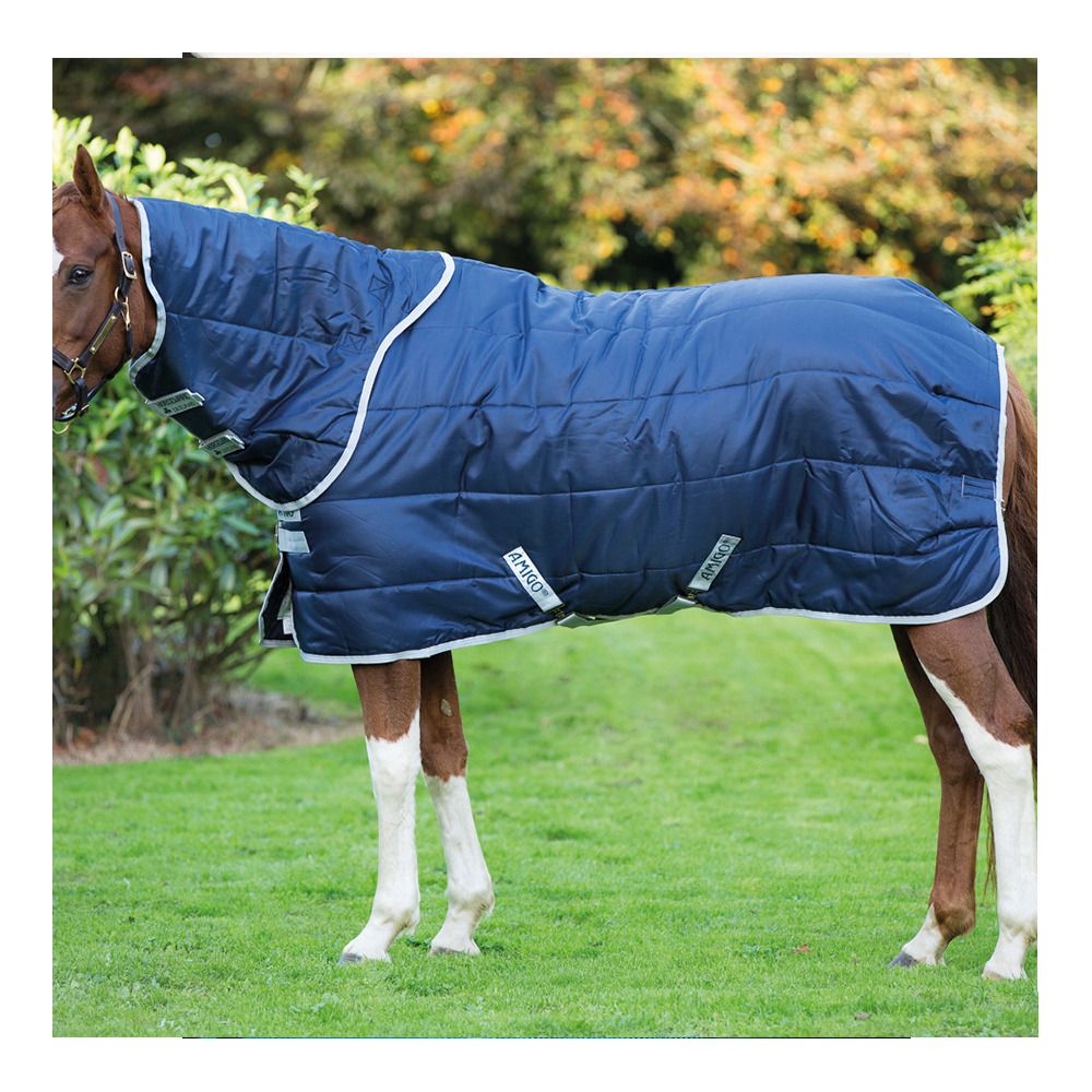 Horseware AMIGO INSULATOR 210D 200G - Couverture de box + couvre-cou navy/silver