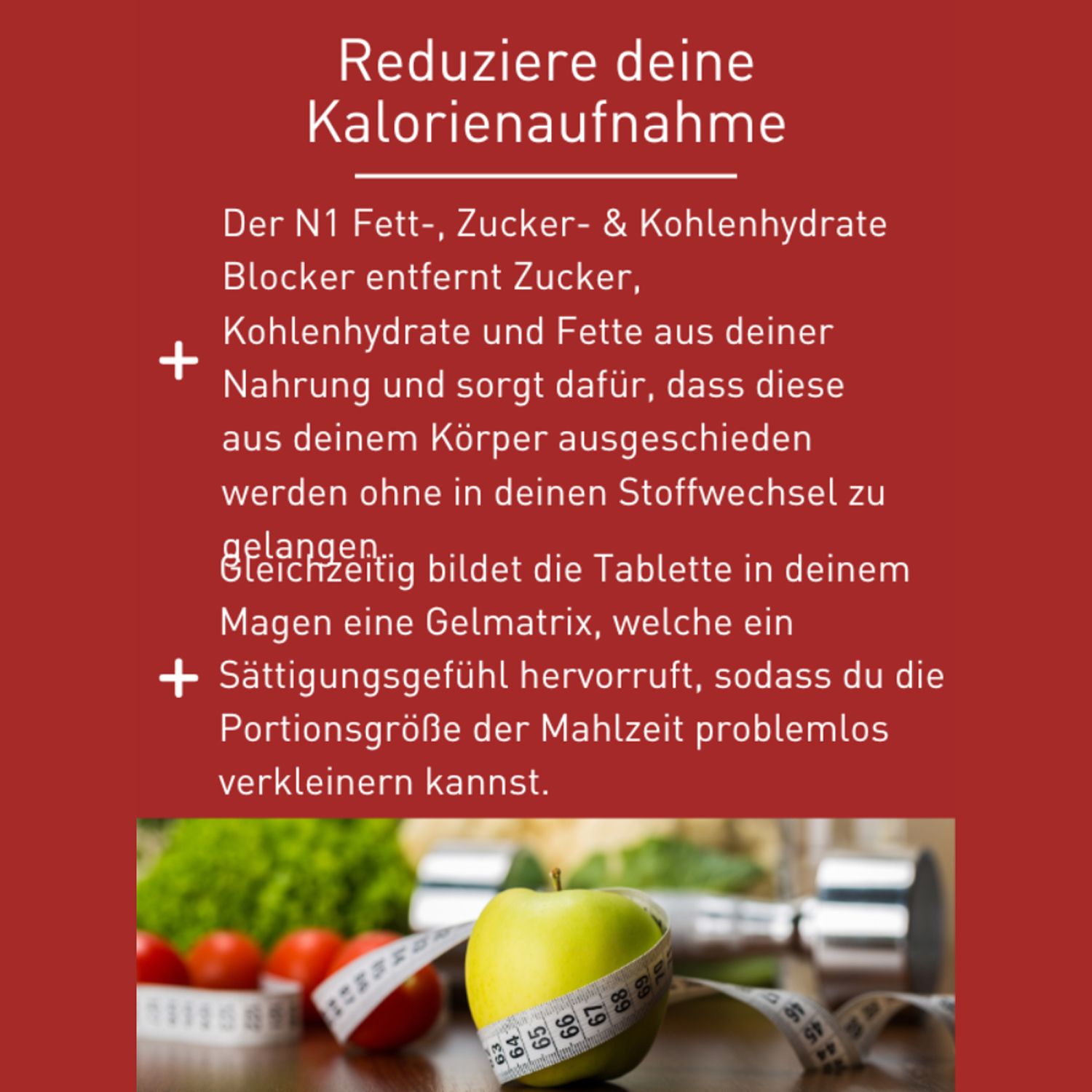 N1 Fettblocker zum Abnehmen - blockt auch Kohlenhydrate & Zucker