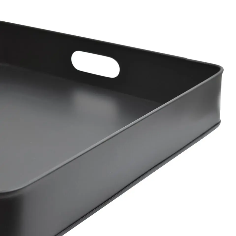 LOFT42 Tray Metalen Dienblad - Zwart - 60x60