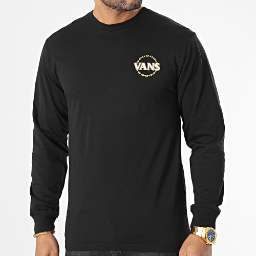 Tee Shirt Manches Longues Chain 00042 Noir