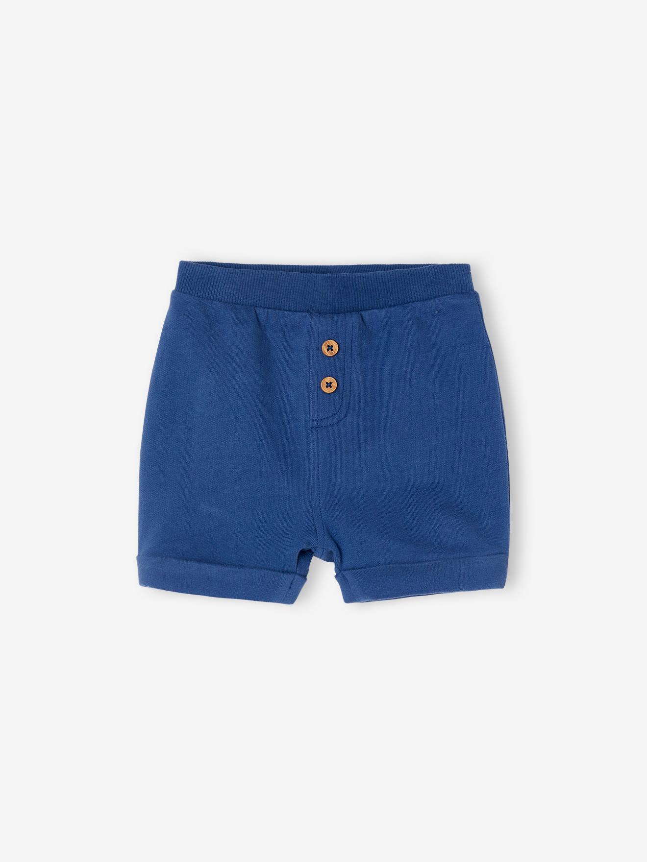 Pacote com 2 shorts de lã polar azul elétrico para bebês
