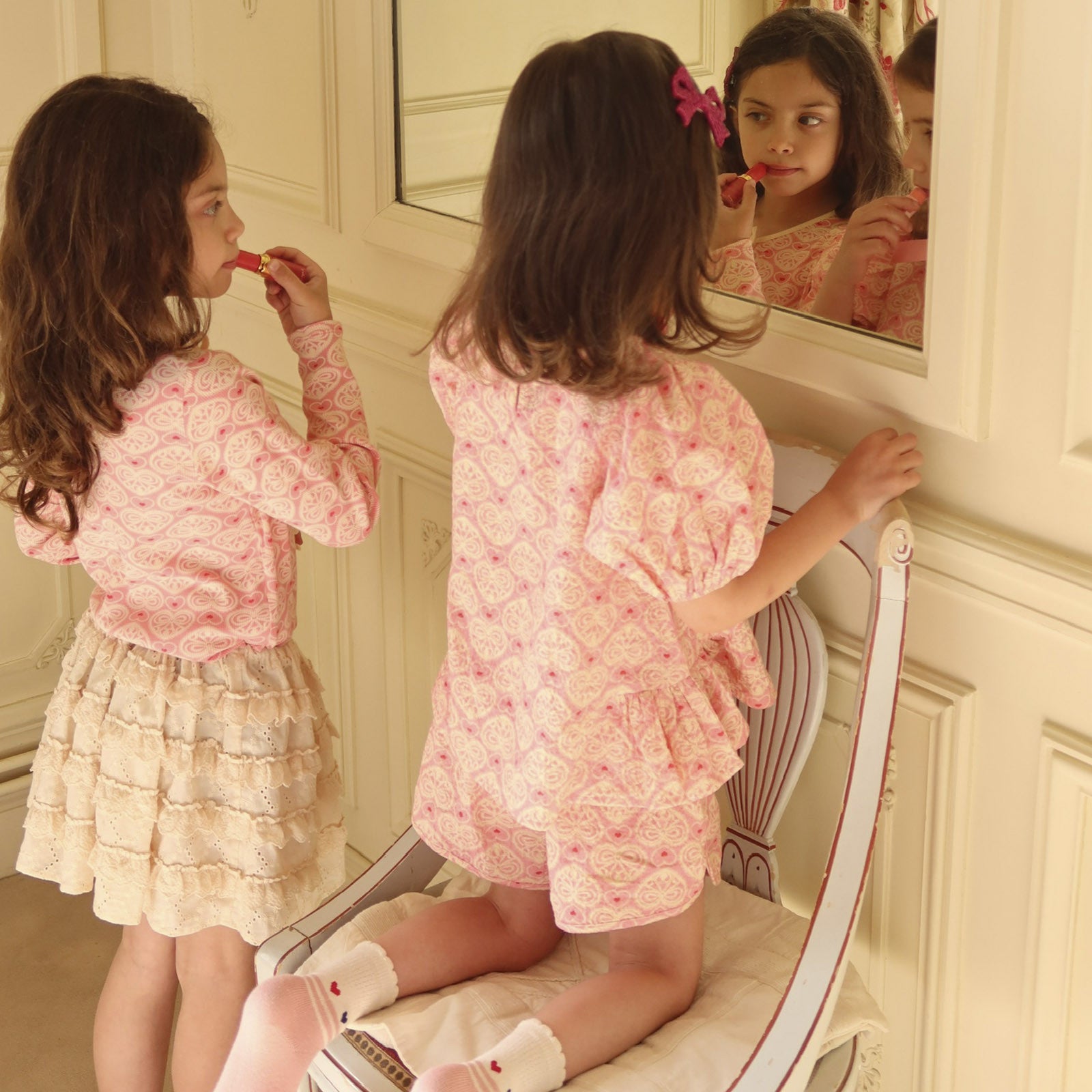 Bluse Ava Lacy Pink